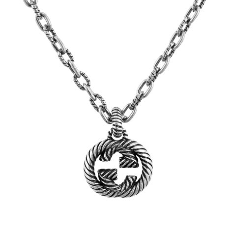 does gu stand for gucci on a sterling necklace|gucci interlocking g sterling silver.